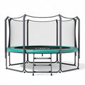Trampoline with safety enclosure 300cm diameter dark green frame