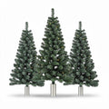 Artificial Christmas tree set with pre-lit design in green 150 x 100 x 220cm