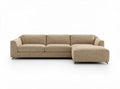 Contemporary modular sofa set in light gray fabric with versatile configurations