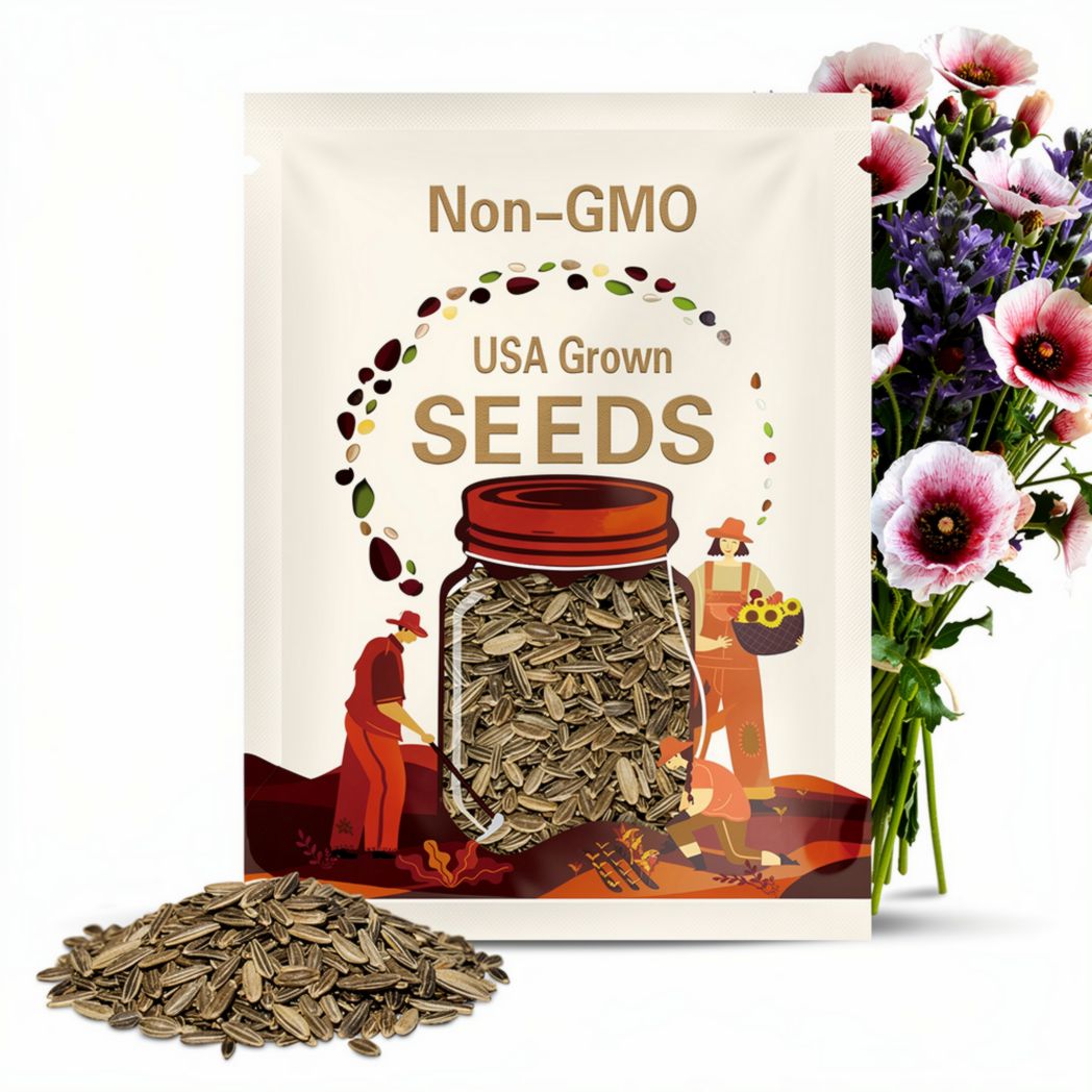 200 Seeds Shirley Poppies in Mixed Colors, Pollinator Garden Favorite