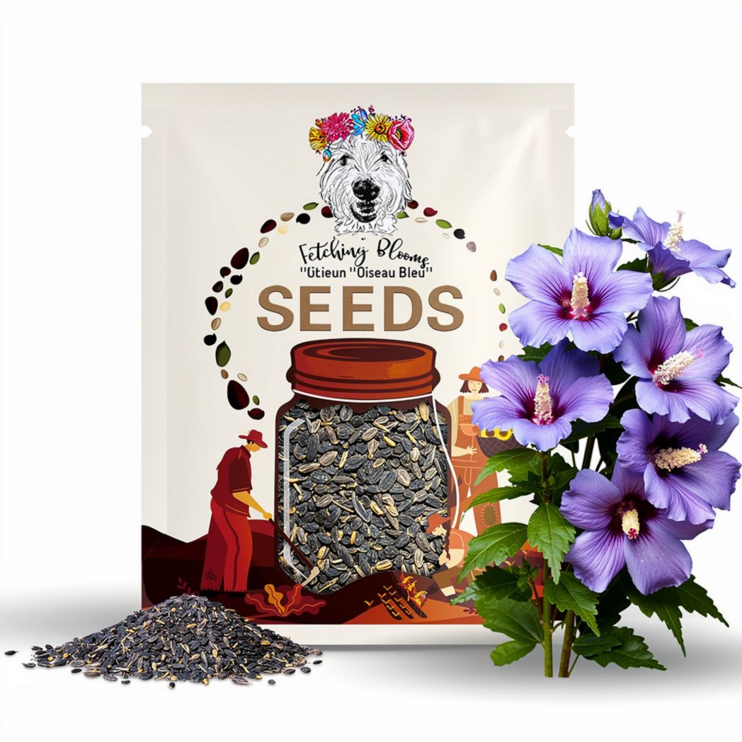 Hibiscus ‘Oiseau Bleu‘ Blue Rose of Sharon Seeds - 10+ seeds