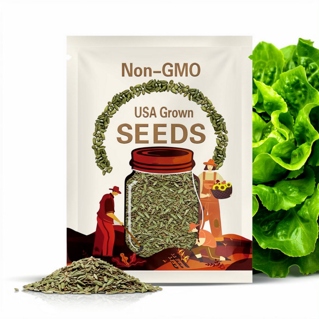 Buttercrunch Lettuce Seeds – Heirloom Vegetable, Open Pollinated, Non-GMO, Crisp and Tender Butterhead | 500 Seeds